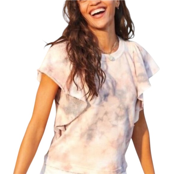 MICHAEL STARS • XS Ariana Flutter Sweatshirt • NWOT - Picture 1 of 9